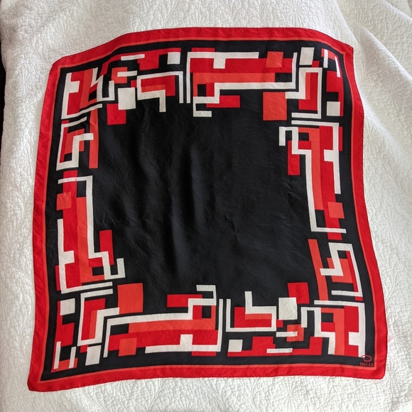 Oscar De La Renta Silk Scarf - Picture 2 of 5